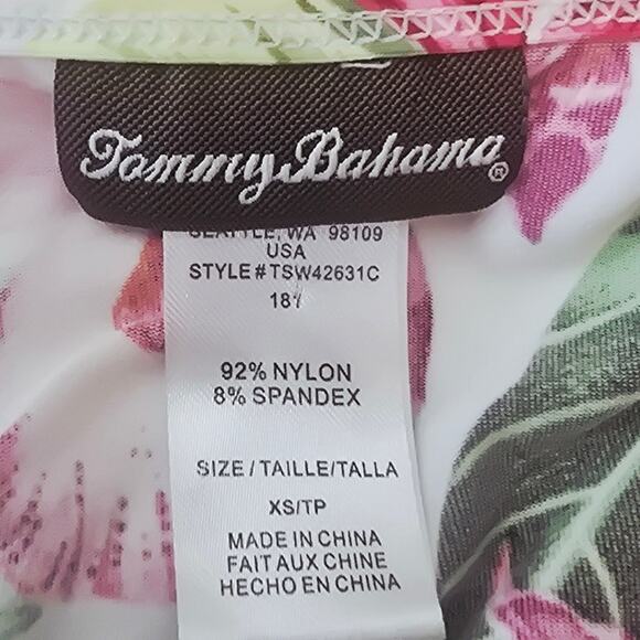 Tommy Bahama Hawiian Floral Ruffle Bottom Pockets Summer Women's Dress XS - Picture 5 of 5